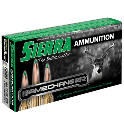 Sierra 6mm Creedmoor 100 Grain TGK Game Changer Polymer Tipped Spitzer Boat Tail Ammunition (20 Rounds)